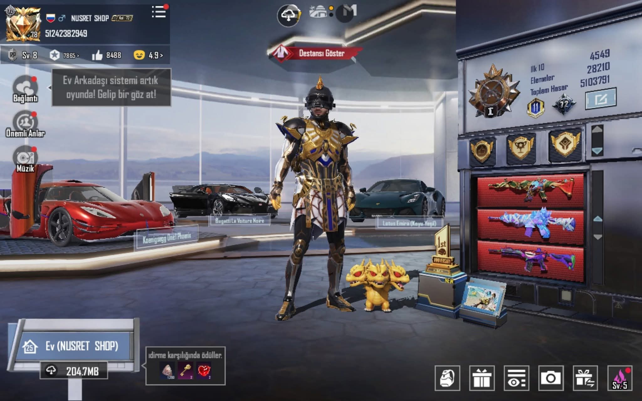 190 destansı 5sv firavun 5 spor araba